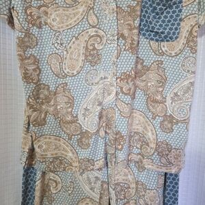 Live Well Women's Pajama Set  Paisley Size Small/Medium